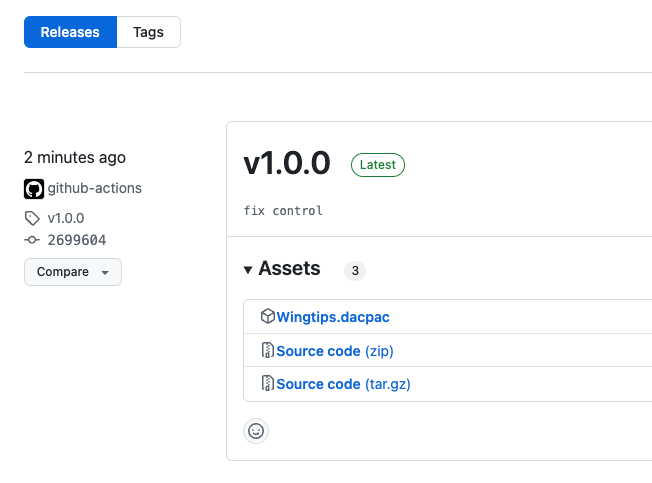 new GitHub release